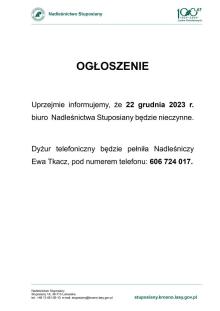 Ogłoszenie